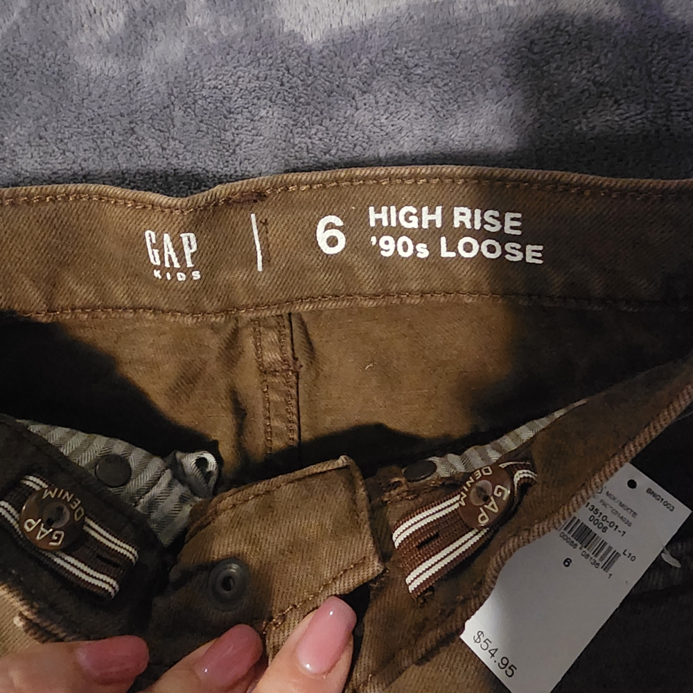 GAP Kids Brown High Rise '90s Loose Jeans